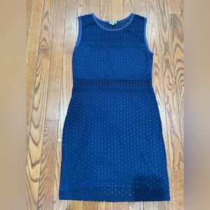 Abbeline Navy Textured Mini Dress